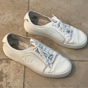 White Chanel Sneakers